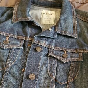 Old Navy Womens Dark Blue Denim Jacket